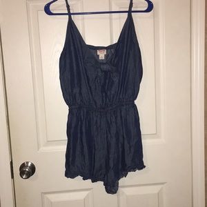 Blue jean romper